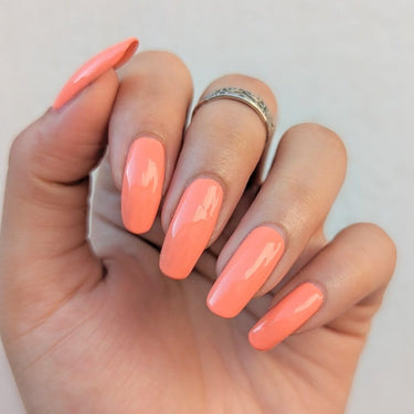 Debelle Gel Nail Polish Peach Pannacotta (Creamy Peach Nail Paint)|Non Uv - Glossy Finish |Chip Resistant | Seaweed Enriched Formula| Long Lasting|Cruelty And Toxic Free| 8Ml